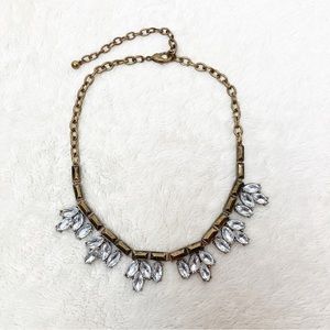 Bronze and crystal necklace